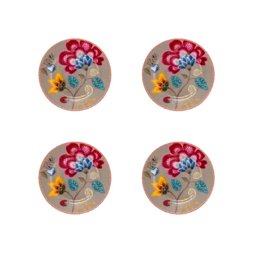Pip Studio Blooming Tales Fantasy gebaksborden set van vier 
