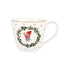 Kerst servies van Greengate Joanni kerstmok met schattige muisje met hulstring en gouden sterren