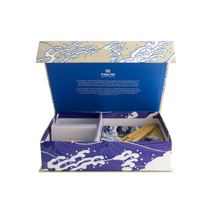 Tokyo Design Studio Hokusai Sushiset voor 2 Personen big wave  in cadeaudoos