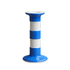 Cornishware Cornish Blue kandelaar blauw wit gestreept aardewerk hoogte 13cm. 