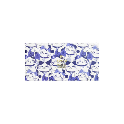 Kawaii Lucky Cat Kommen Set Blauw – Set van 2 | Tokyo Design Studio cadeaudoos