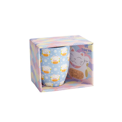 Tokyo Design Lucky Cat Mok sushi 340ml in verpakking