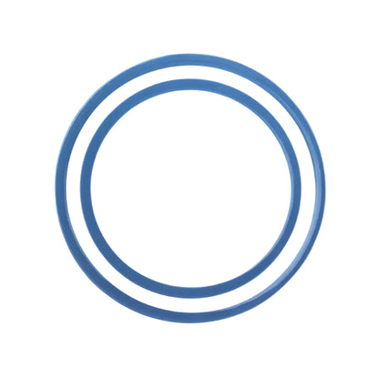 Blauw wit gestreept lunchbord van Cornishware