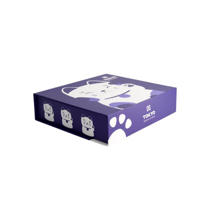 Tokyo Design Kawaii Sushiset Maneko blue - 2 personen lucky cat blauw  cadeaudoos