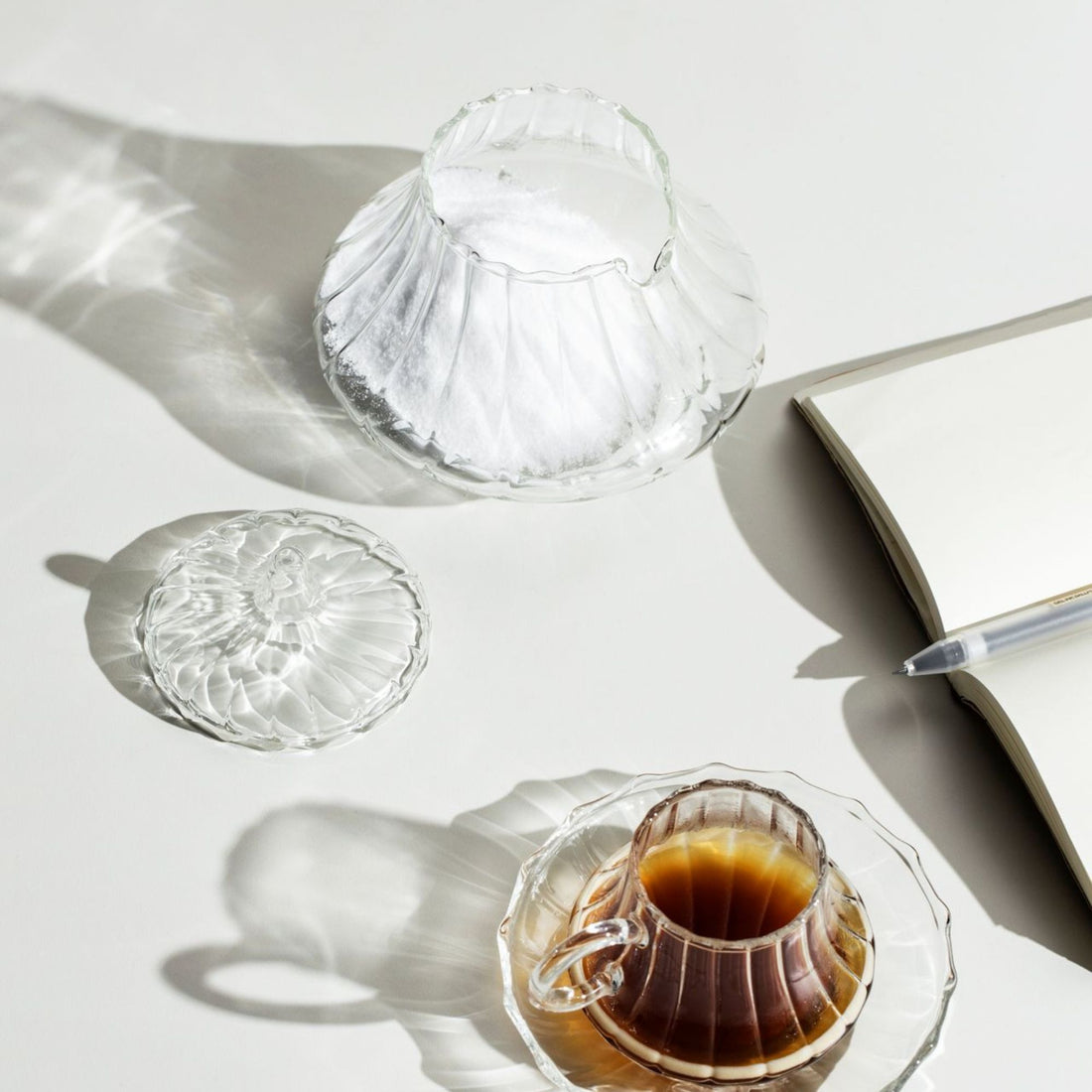 Ichendorf Milano Folk Suikerpot Glas met Deksel