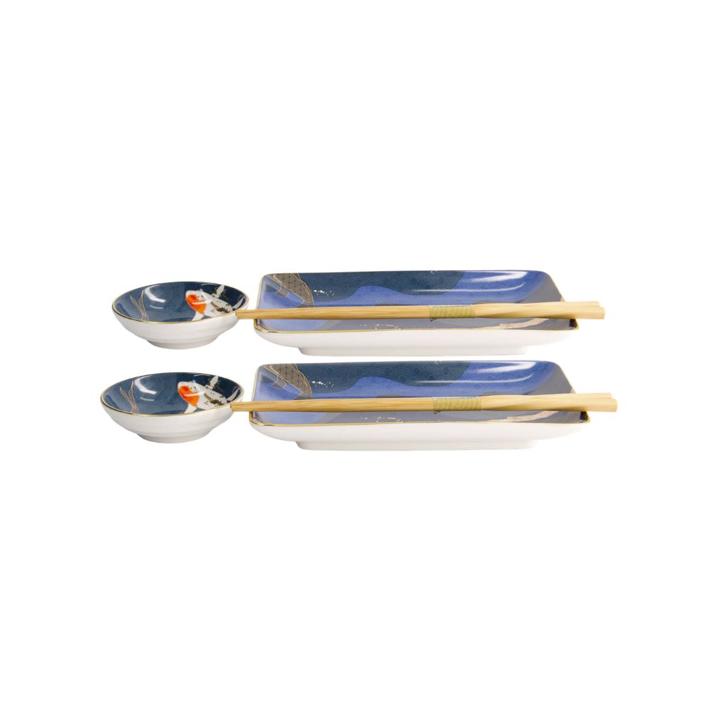 Tokyo Design Studio Koi Sushiset voor 2 Personen karper zijkant