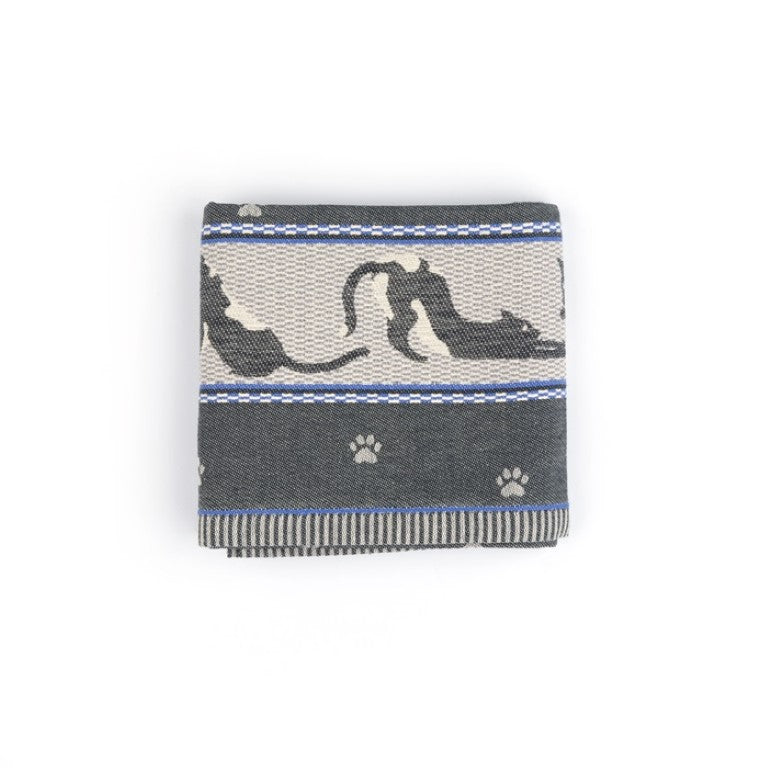 Bunzlau Castle Theedoek Katten - Zwart